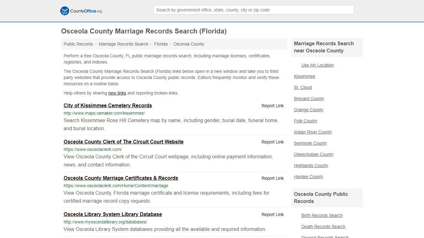Marriage Records Search - Osceola County, FL (Marriage ...
